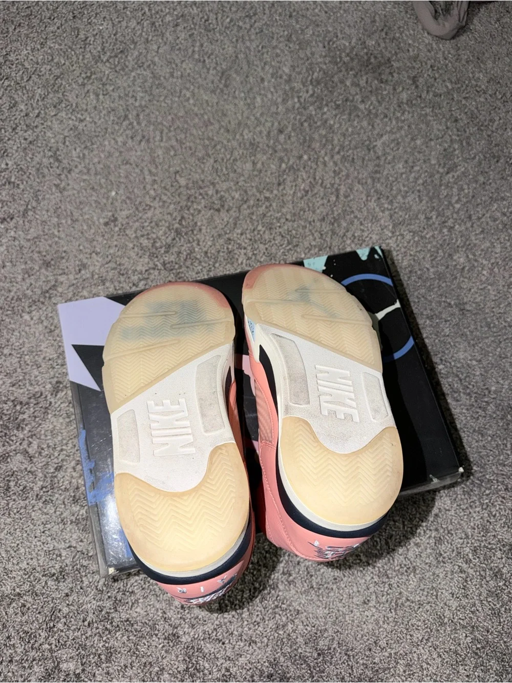 Mens Pink High-Top Athletic Sneakers